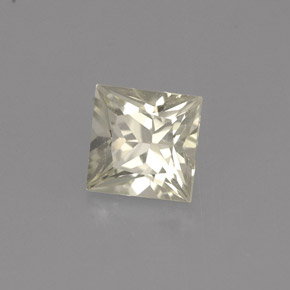 0.96 ct Yellow Sapphire Stone, Natural Sapphire in Princess-Cut Shape for Sale