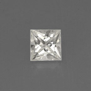 0.75 ct Yellow Sapphire Gemstone, Sapphire Gem in Princess-Cut Shape for Sale.
