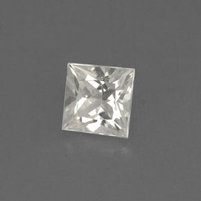 0.75 ct Yellow Sapphire Stone, Natural Sapphire in Princess-Cut Shape for Sale
