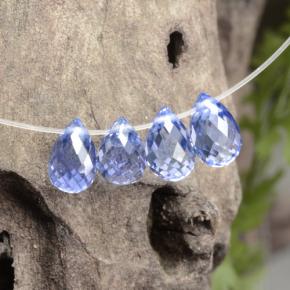 2.23 ctw Blue Sapphire Stones, Natural Sapphire in Briolette with Hole Shape for Sale