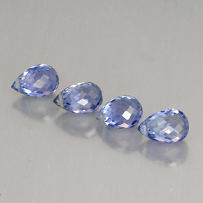 2.24 ct Blue Sapphire Gemstone, Sapphire Gem in Briolette with Hole Shape for Sale.