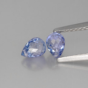 1.13 ct Blue Sapphire Stone, Natural Sapphire in Briolette with Hole Shape for Sale