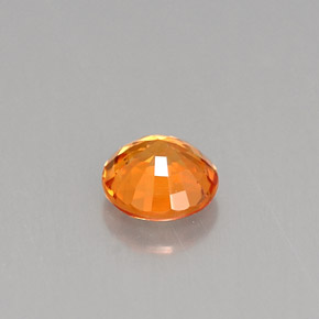 Sapphire Gemstone in 4.7 mm Size for Sale, Sapphire Stone in Mandarin Orange Color