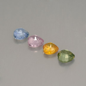 Sapphire Gemstone in 4.2 x 4.1 mm Size for Sale, Sapphire Stone in Multicolor Color