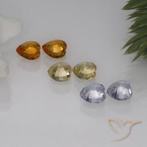 Sapphire Gemstones in 3.8 x 3.8 mm Size for Sale, Sapphire Stones in Multicolor Color