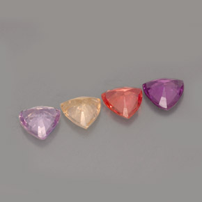 Sapphire Gemstone in 5 x 5 mm (calibrated) Size for Sale, Sapphire Stone in Multicolor Color