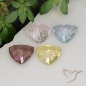 Sapphire Gemstones in 5.2 x 5.2 mm Size for Sale, Sapphire Stones in Multicolor Color