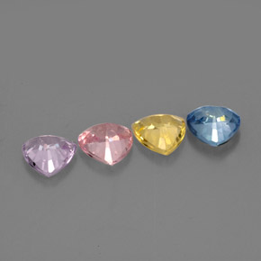 Sapphire Gemstone in 5 x 5 mm (calibrated) Size for Sale, Sapphire Stone in Multicolor Color