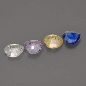 Sapphire Gemstone in 4.6 x 4.5 mm Size for Sale, Sapphire Stone in Multicolor Color