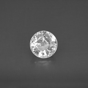 1.13 ct White Sapphire Gemstone, Sapphire Gem in Round Facet Shape for Sale.