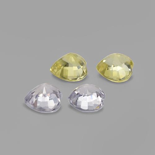 Sapphire Gemstones in 4.1 x 4.1 mm Size for Sale, Sapphire Stones in Multicolor Color