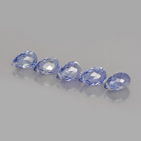 2.67 ct Blue Sapphire Gemstone, Sapphire Gem in Briolette with Hole Shape for Sale.