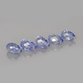2.67 ct Blue Sapphire Stone, Natural Sapphire in Briolette with Hole Shape for Sale