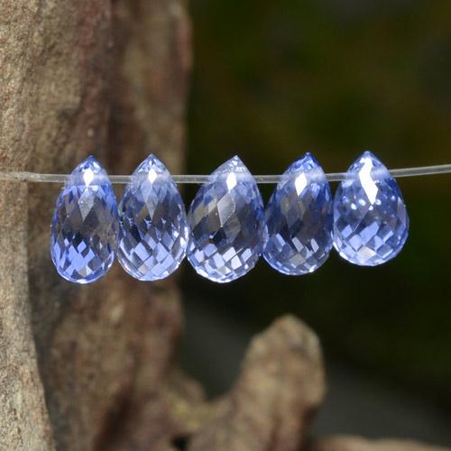 Intense Blue Sapphire Gem - 0.5ct Briolette with Hole (ID: 255728)