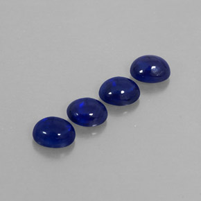 1.58 ct Blue Sapphire Stone, Natural Sapphire in Oval Cabochon Shape for Sale