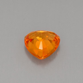 Sapphire Gemstone in 5.5 x 5.5 mm Size for Sale, Sapphire Stone in Mandarin Orange Color