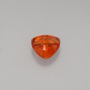 Sapphire Gemstone in 5.5 x 5.4 mm Size for Sale, Sapphire Stone in Reddish Orange Color