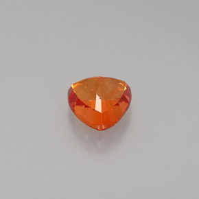 Sapphire Gemstone in 5.5 x 5.4 mm Size for Sale, Sapphire Stone in Mandarin Orange Color