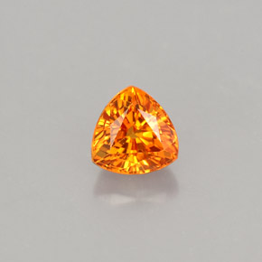 1.05 ct Orange Sapphire Gemstone, Sapphire Gem in Trillion Facet Shape for Sale.