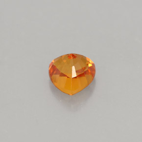 Sapphire Gemstone in 5.6 x 5.5 mm Size for Sale, Sapphire Stone in Mandarin Orange Color