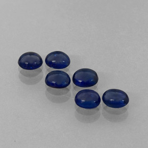 Twilight Blue Sapphire Gem - 0.4ct Oval Cabochon (ID: 258206)