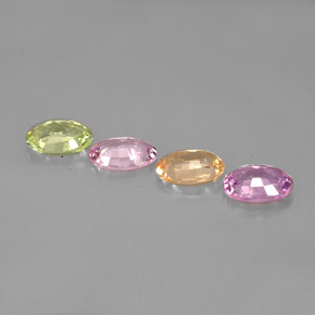 Sapphire Gemstone in 6 x 4 mm (calibrated) Size for Sale, Sapphire Stone in Multicolor Color