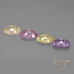 Sapphire Gemstones in 6 x 4 mm (calibrated) Size for Sale, Sapphire Stones in Multicolor Color
