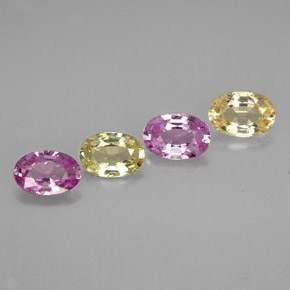 2.19 ct Multicolor Sapphire Stone, Natural Sapphire in Oval Facet Shape for Sale
