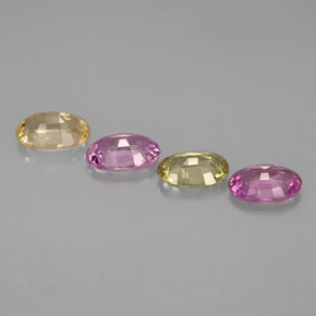 Sapphire Gemstone in 6 x 4 mm (calibrated) Size for Sale, Sapphire Stone in Multicolor Color