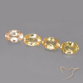 2.12 ctw Multicolor Sapphire Stones, Natural Sapphire in Oval Facet Shape for Sale