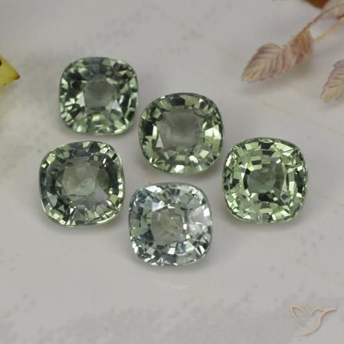 Verde foresta Zaffiro Gem - 0.6ct Taglio a cuscino (ID: 258810)