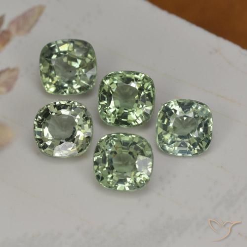2.25ctw Natural Forest Green Sapphire, Cushion, VVS-VS