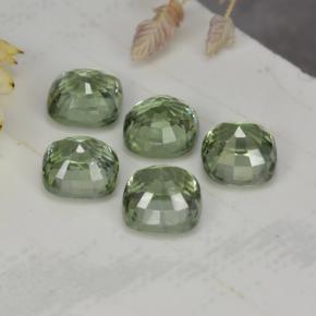 Sapphire Gemstones in 4.4 x 4.3 mm Size for Sale, Sapphire Stones in Forest Green    Color