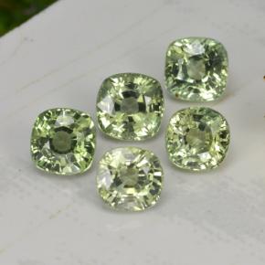 2.70 ctw Green Sapphire Stones, Natural Sapphire in Cushion-Cut Shape for Sale