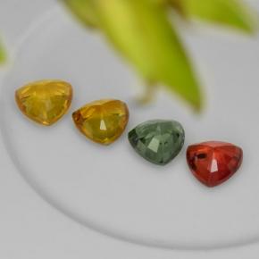 Sapphire Gemstones in 5.6 x 5.6 mm Size for Sale, Sapphire Stones in Multicolor Color