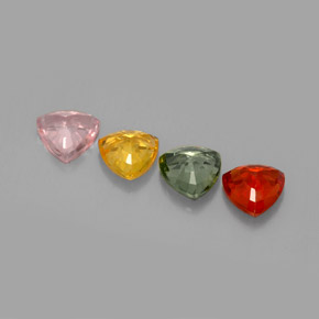 Sapphire Gemstone in 5.8 x 5.7 mm Size for Sale, Sapphire Stone in Multicolor Color