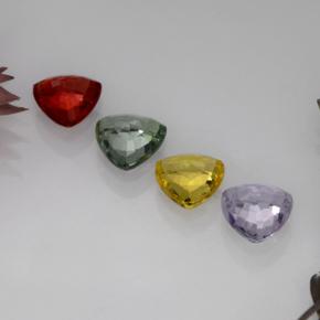Sapphire Gemstones in 5.4 x 5.4 mm Size for Sale, Sapphire Stones in Multicolor Color