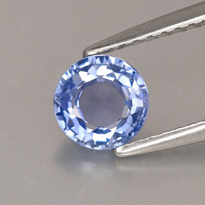 0.83 ct Blue Sapphire Gemstone, Sapphire Gem in Round Facet Shape for Sale.