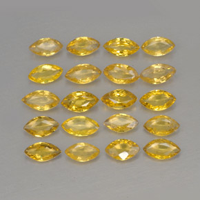 Dorado Zafiro Gema - 0.1ct Forma marquesa (ID: 263016)
