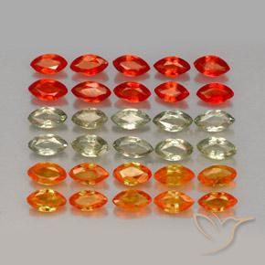 彩色 蓝宝石 Gem - 0.1ct 马眼切面 (ID: 263550)