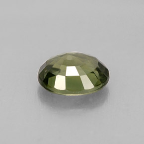 Sapphire Gemstone in 6.1 x 5.1 mm Size for Sale, Sapphire Stone in Green Color
