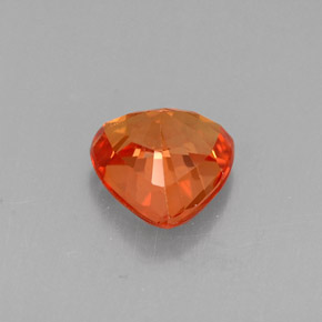 Sapphire Gemstone in 5.7 x 5.6 mm Size for Sale, Sapphire Stone in Mandarin Orange Color