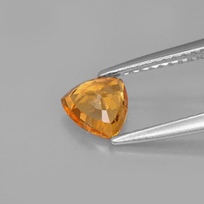 Sapphire Gemstone in 5.7 x 5.7 mm Size for Sale, Sapphire Stone in Orange Color