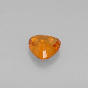 Sapphire Gemstone in 5.6 x 5.5 mm Size for Sale, Sapphire Stone in Mandarin Orange Color