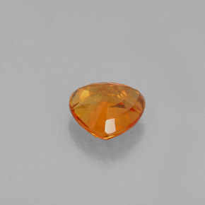 Sapphire Gemstone in 5.5 x 5.5 mm Size for Sale, Sapphire Stone in Mandarin Orange Color
