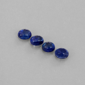 2.77 ct Blue Sapphire Gemstone, Sapphire Gem in Oval Cabochon Shape for Sale.