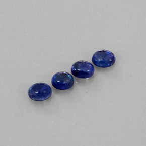 2.77 ct Blue Sapphire Stone, Natural Sapphire in Oval Cabochon Shape for Sale