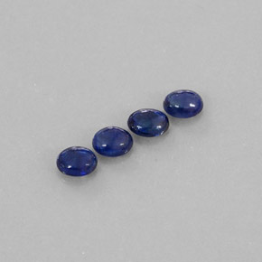 1.95 ct Blue Sapphire Stone, Natural Sapphire in Oval Cabochon Shape for Sale
