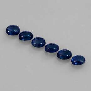 3.31 ct Blue Sapphire Gemstone, Sapphire Gem in Oval Cabochon Shape for Sale.