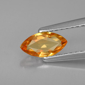 0.79 ct Yellow Sapphire Gemstone, Sapphire Gem in Marquise Facet Shape for Sale.